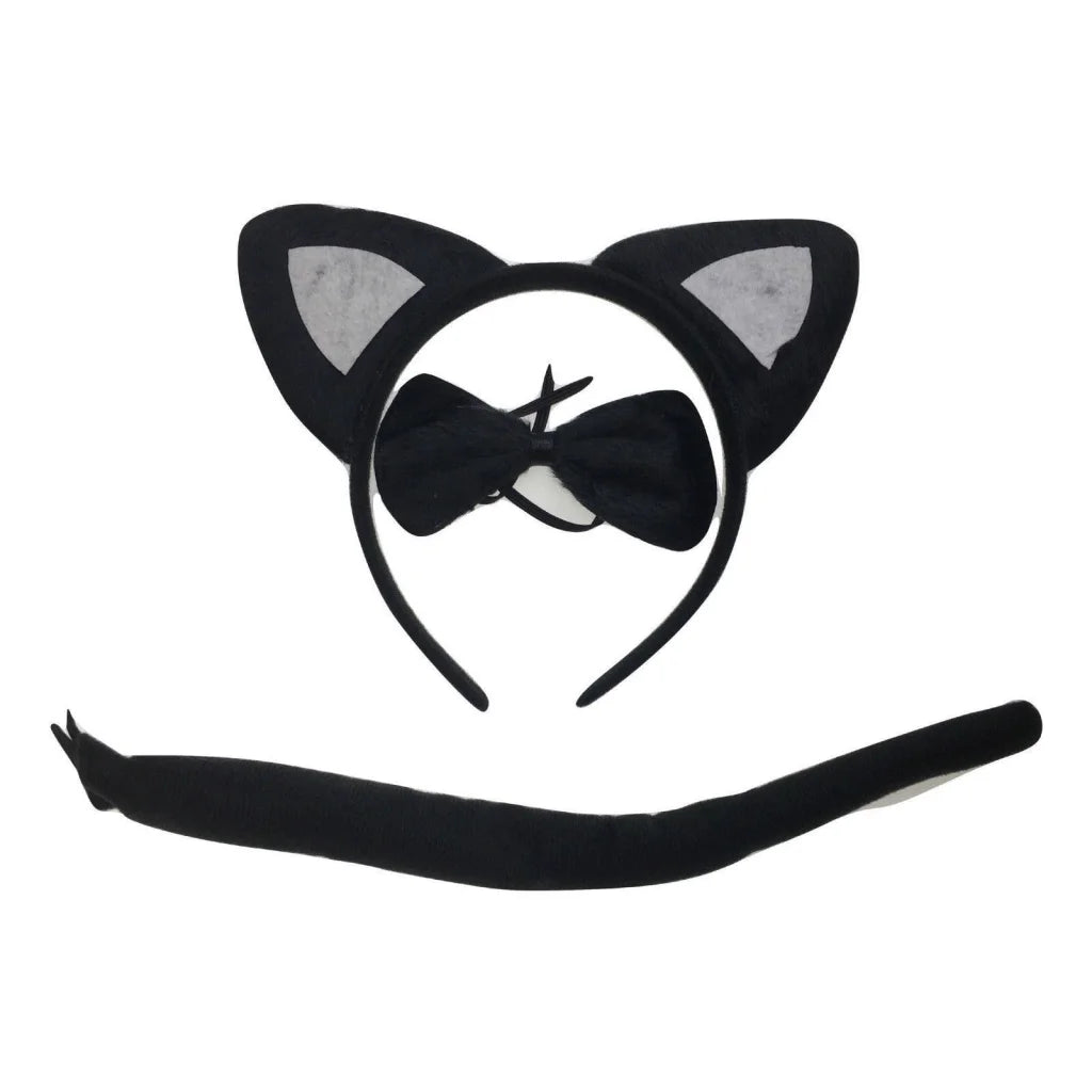 3pcs Set Animal Costume Dress Up Party Bow Tie Tail Ears