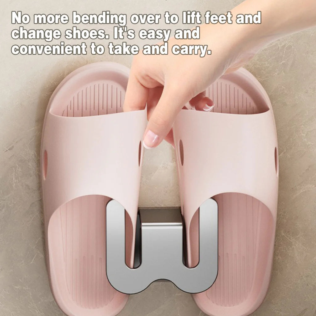 3PCS Wall Mounted Slipper Rack Bathroom Shoe Storage Hook