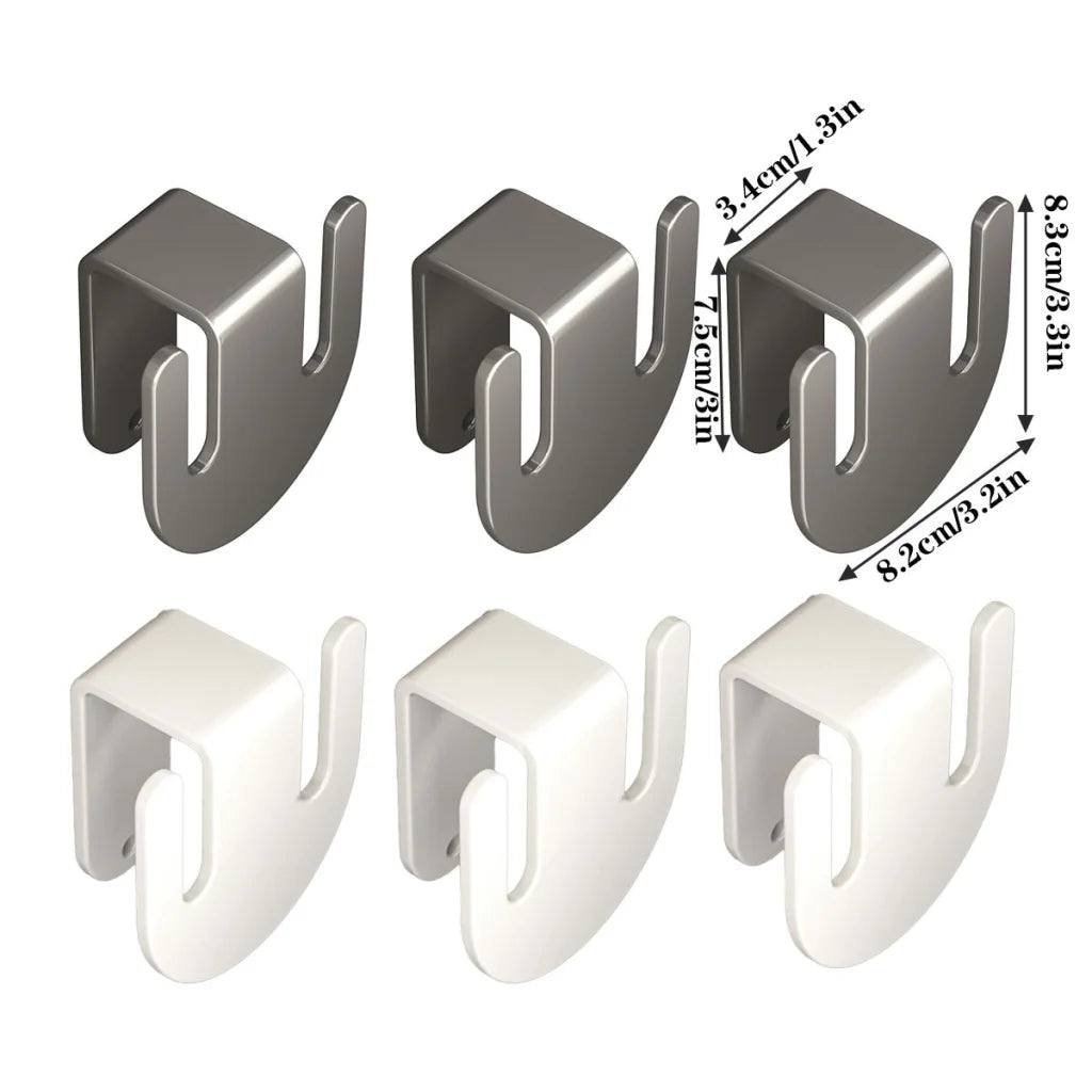 3PCS Wall Mounted Slipper Rack Bathroom Shoe Storage Hook