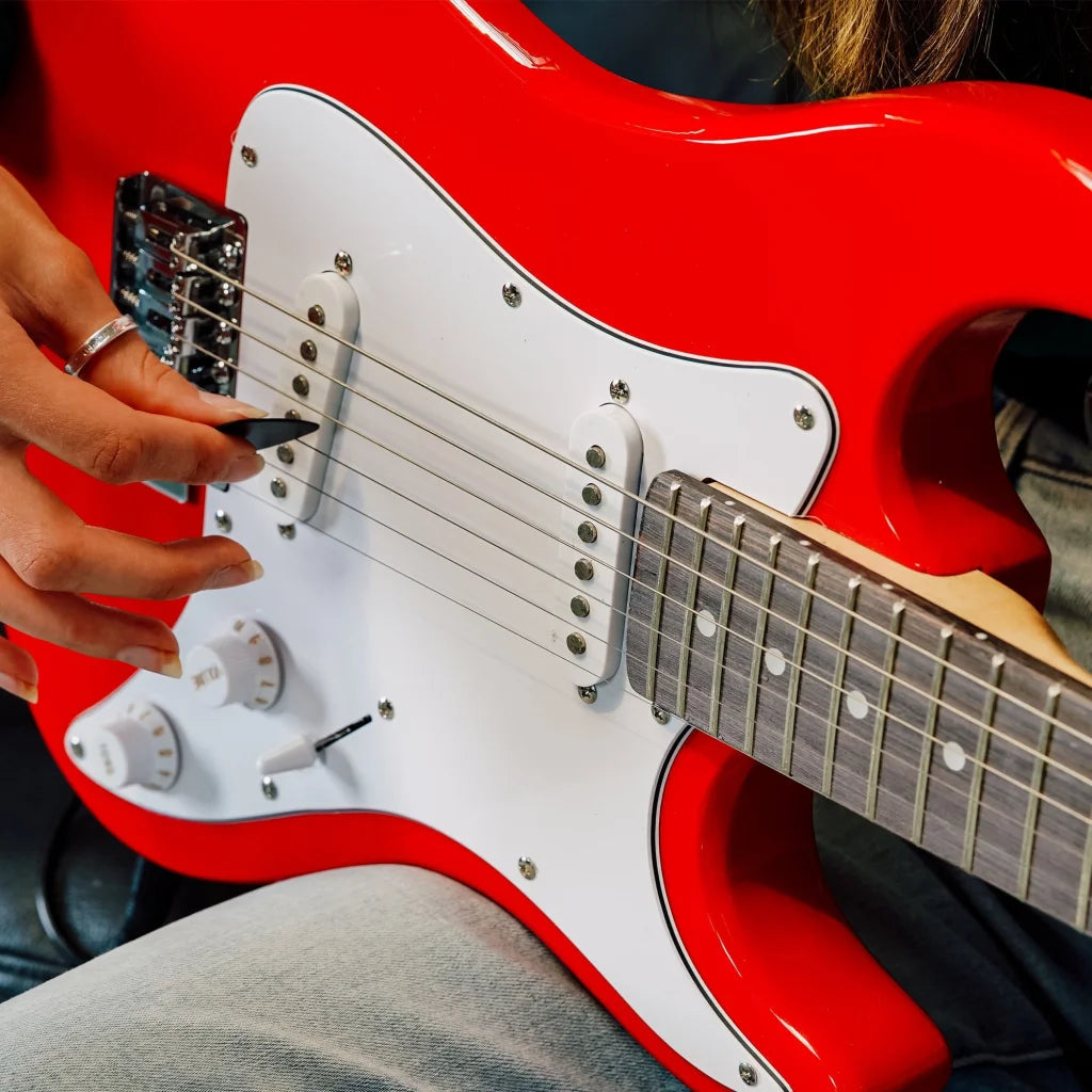 3rd Avenue 3/4 Size Electric Guitar - Red - Audio & Video >