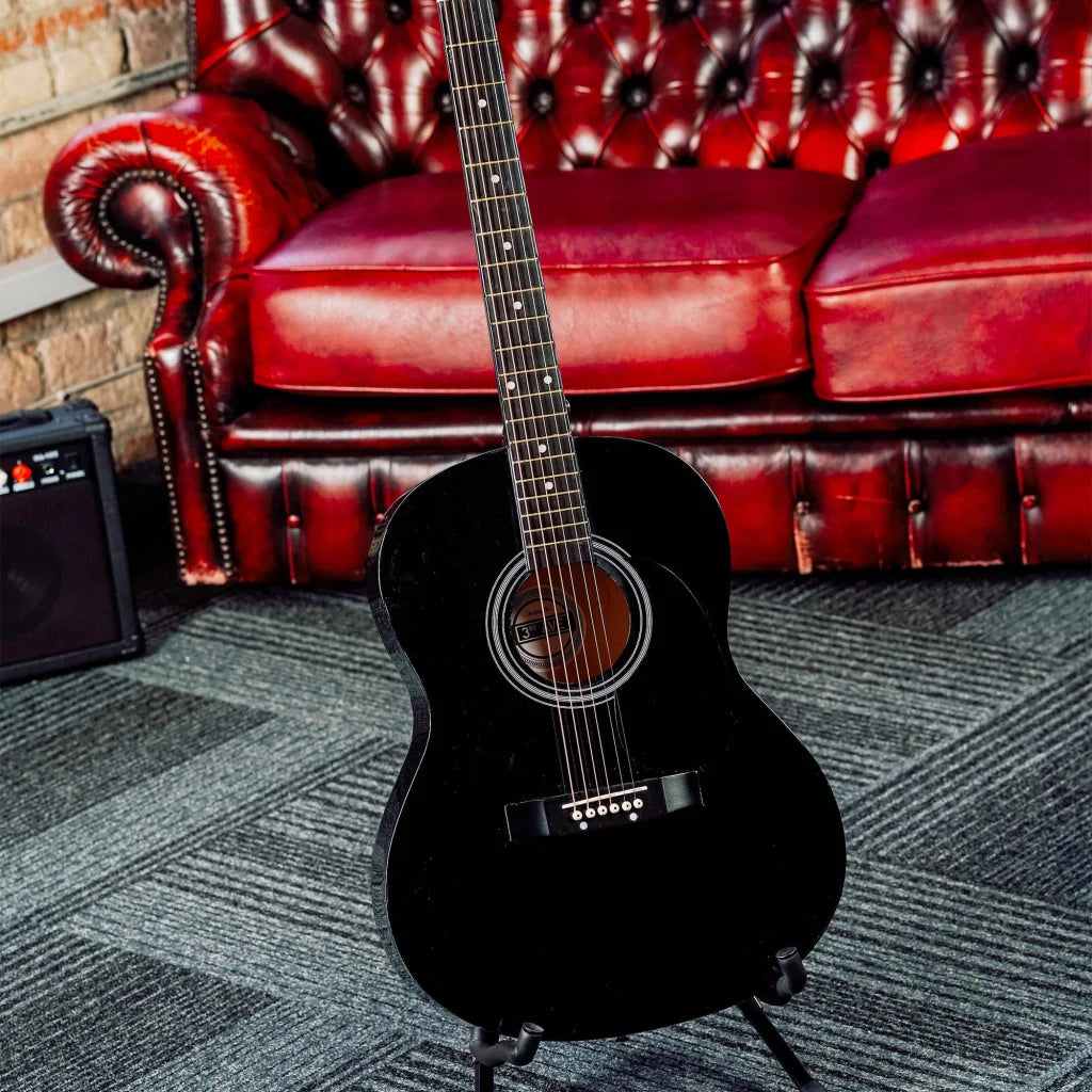 3rd Avenue Acoustic Guitar Premium Pack - Black - Audio &