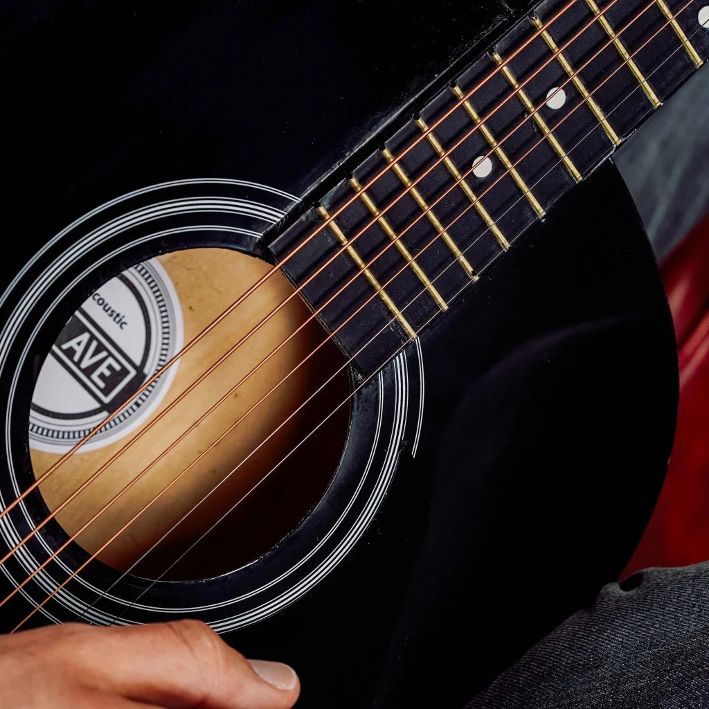 3rd Avenue Acoustic Guitar Premium Pack - Black - Audio &