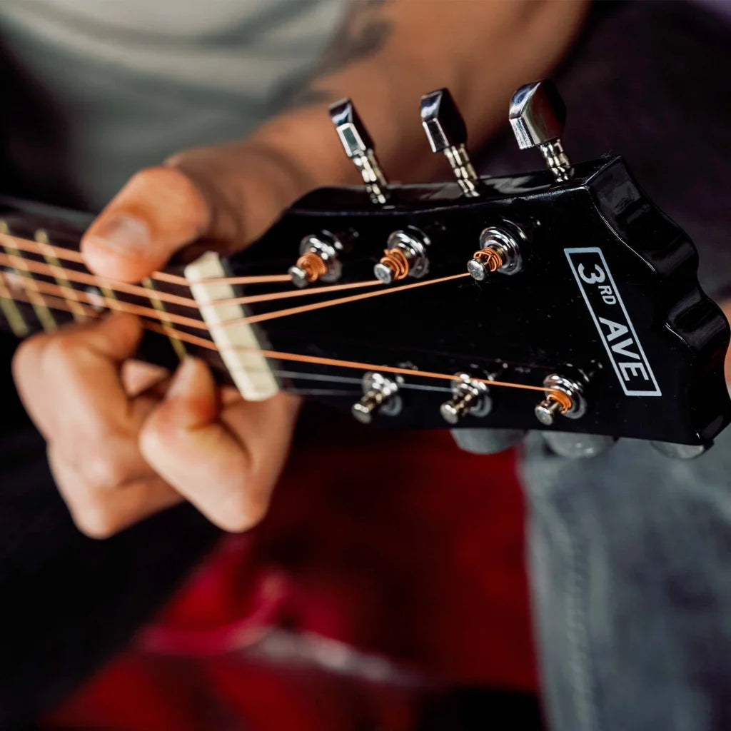 3rd Avenue Acoustic Guitar Premium Pack - Black - Audio &