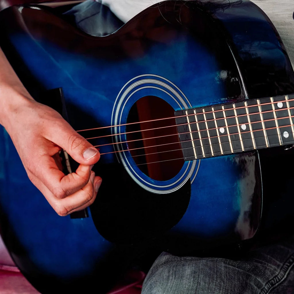 3rd Avenue Acoustic Guitar Premium Pack - Blueburst - Audio