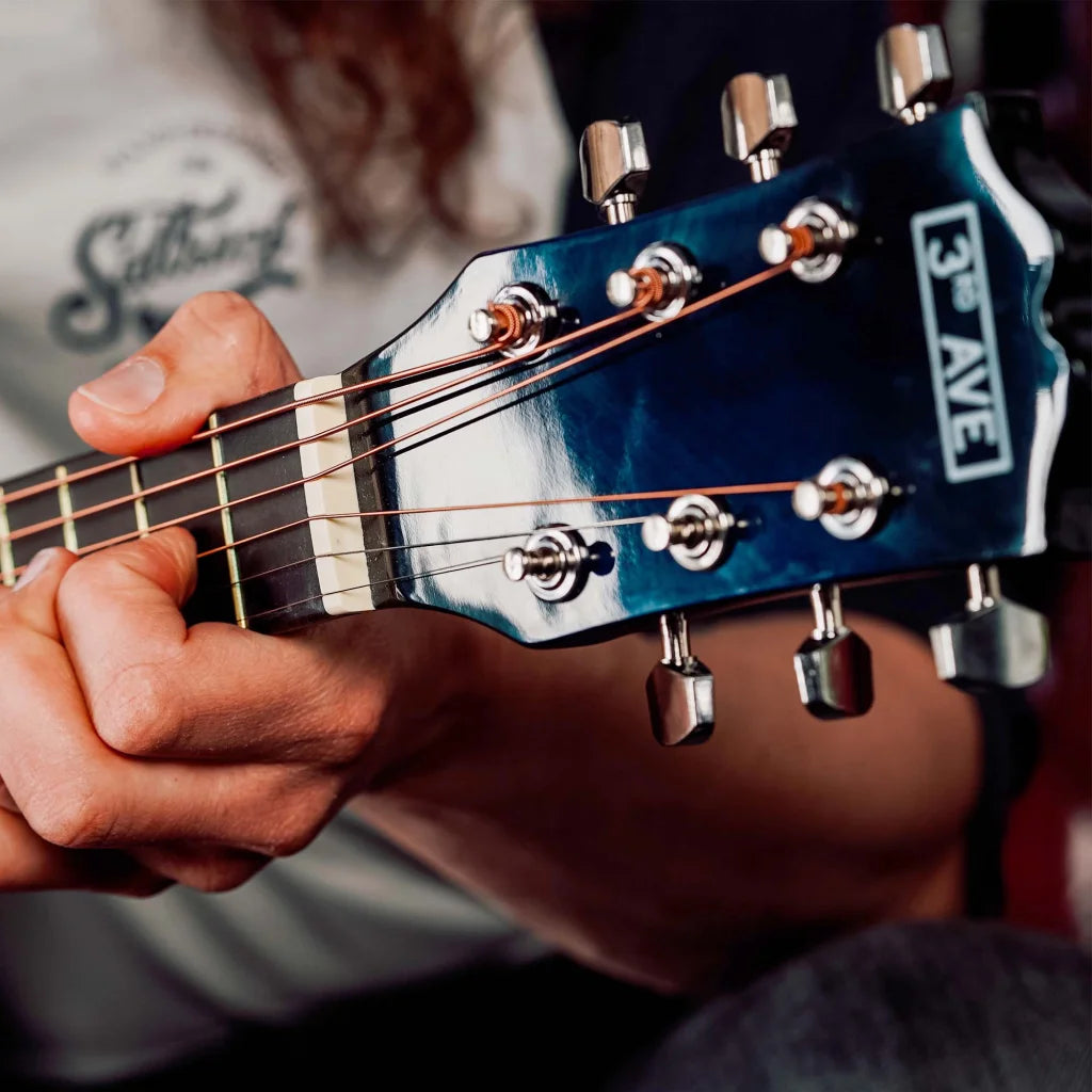 3rd Avenue Acoustic Guitar Premium Pack - Blueburst - Audio