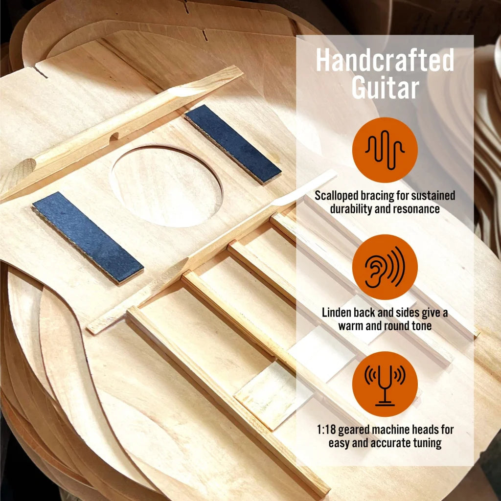3rd Avenue Acoustic Guitar Premium Pack - Blueburst - Audio