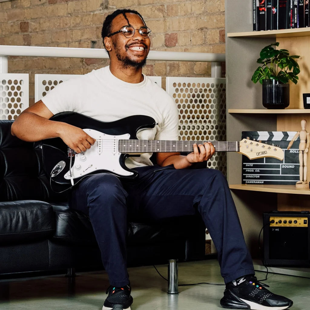 3rd Avenue Electric Guitar Pack - Black - Audio & Video >