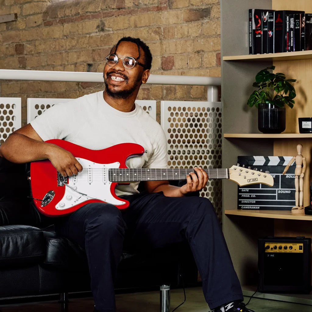 3rd Avenue Electric Guitar Pack - Red - Audio & Video >