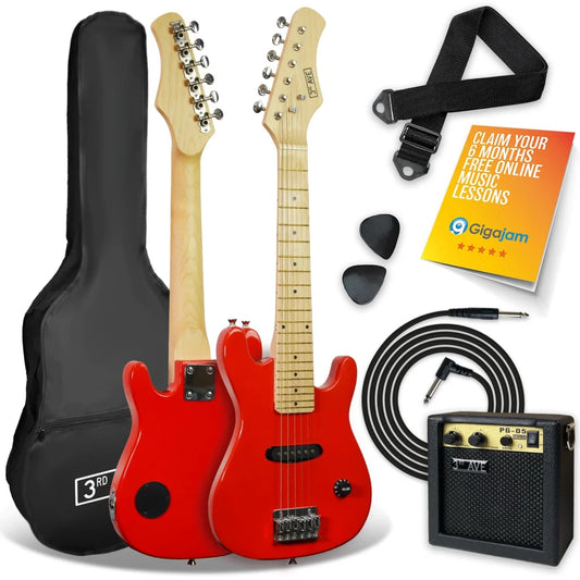 3rd Avenue Junior Electric Guitar Pack - Red - Audio &