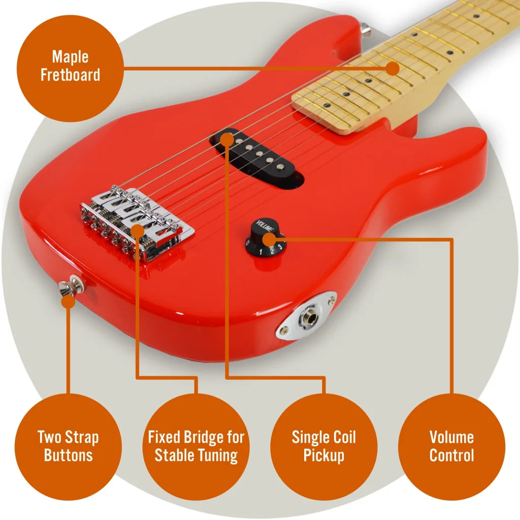 3rd Avenue Junior Electric Guitar Pack - Red - Audio &