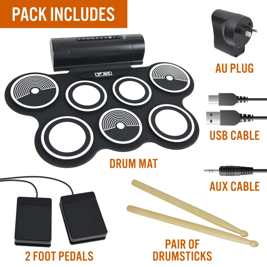 3rd Avenue Roll Up Drum Kit - Audio & Video > Musical