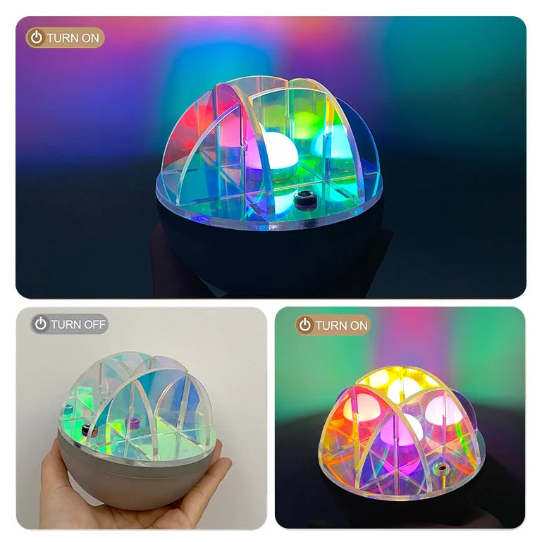 3W LED Acrylic Crystal Ball Night Light with Adjustable