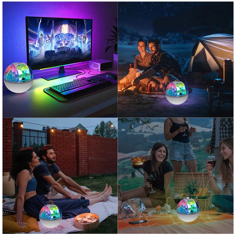 3W LED Acrylic Crystal Ball Night Light with Adjustable