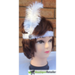 3x 1920s FLAPPER HEADBAND Headpiece Feather Sequin