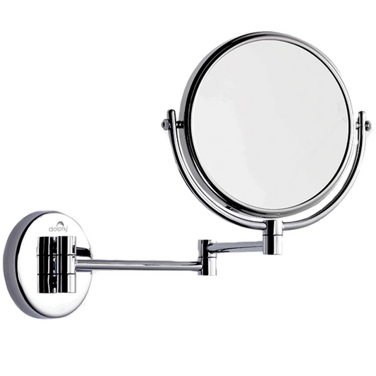 3X & 1X Wall Mount Magnifying Mirror (Solid Brass) - Health