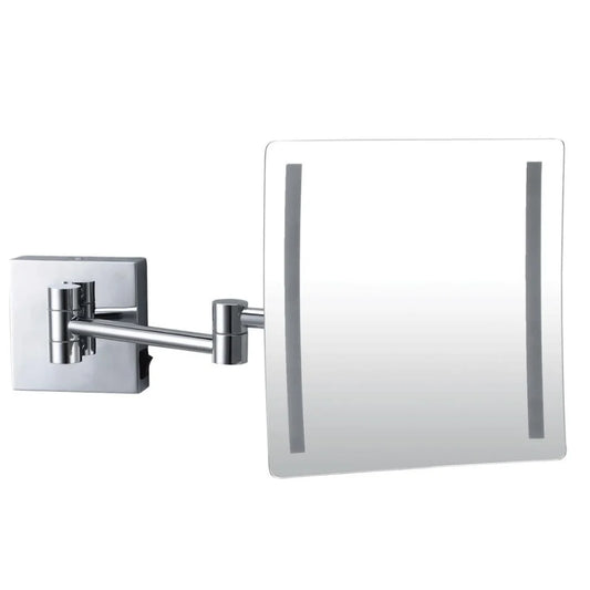 3X LED Magnifying Mirror Wall Mount - Silver - Health &