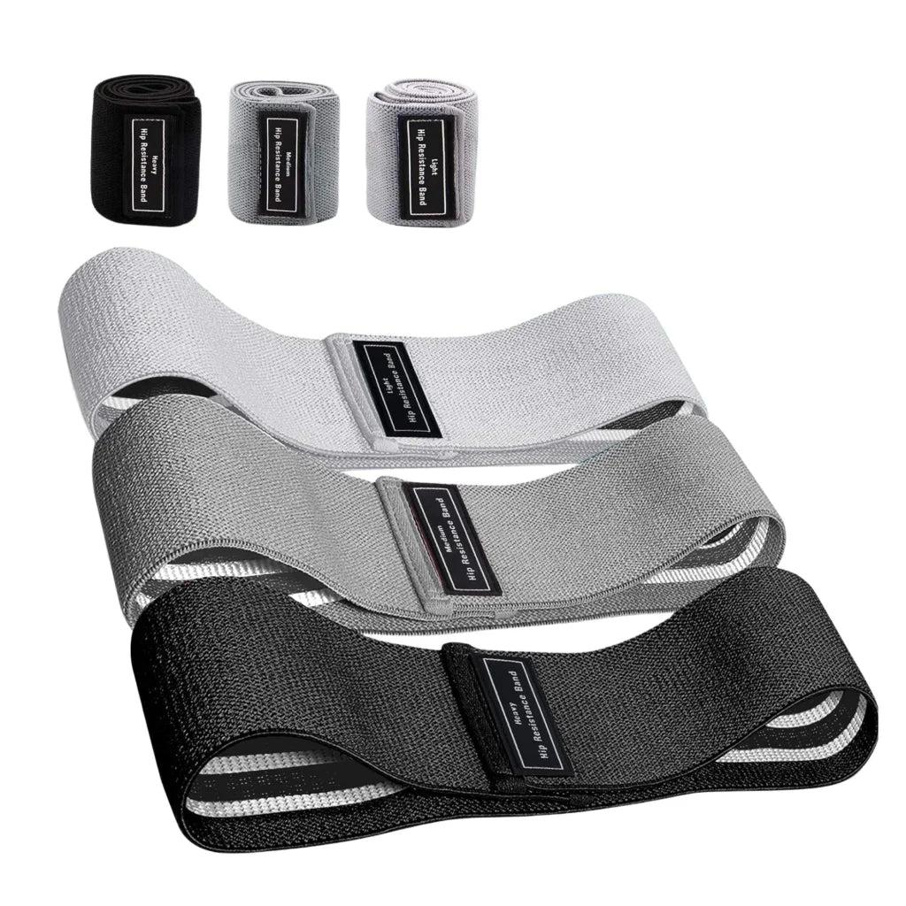 3x Resistance Exercise Hip Bands Set - Stretch Glute Booty