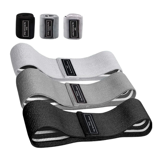 3x Resistance Exercise Hip Bands Set - Stretch Glute Booty