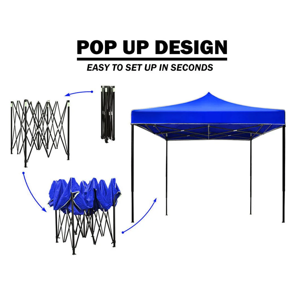3x3m Pop Up Gazebo Outdoor Tent Folding Marquee Party