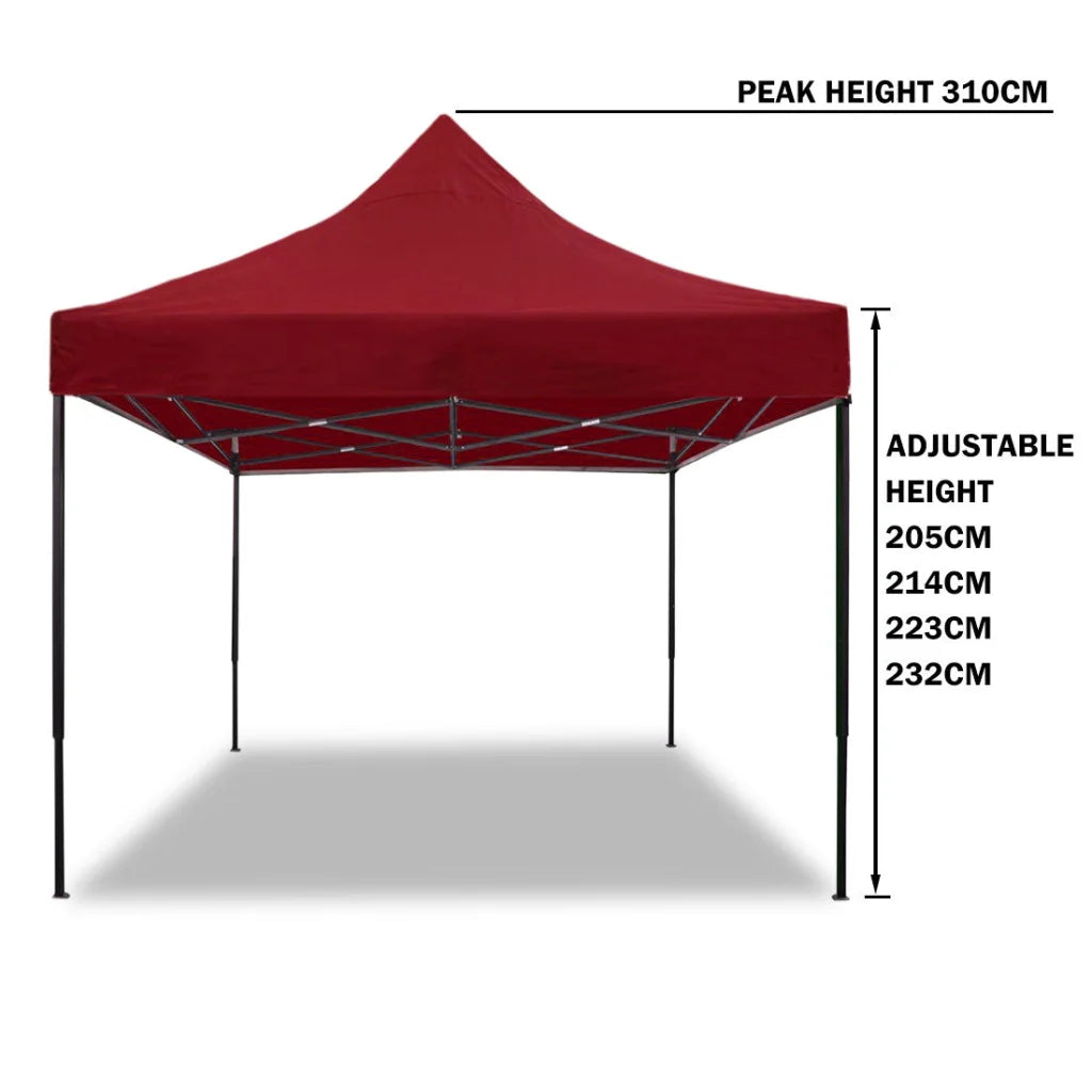 3x3m Pop Up Gazebo Outdoor Tent Folding Marquee Party