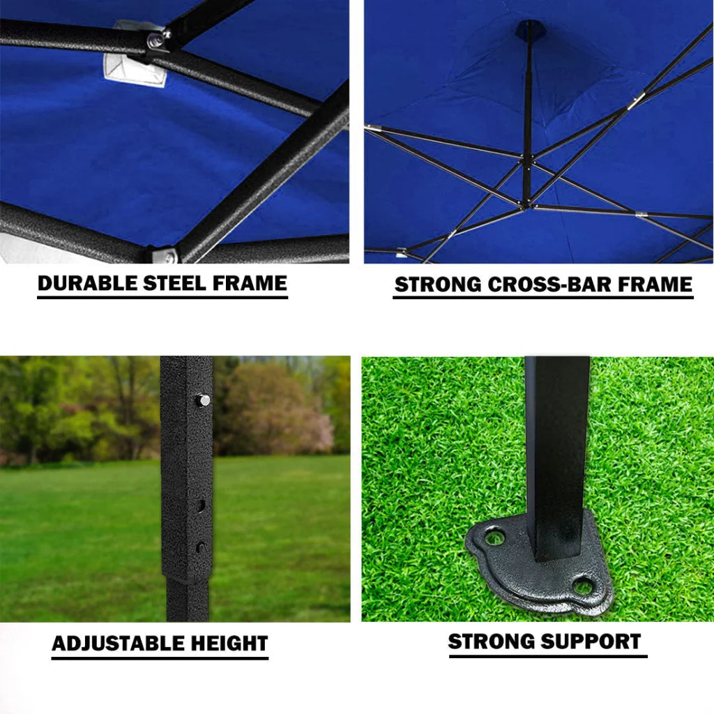 3x3m Pop Up Gazebo Outdoor Tent Folding Marquee Party