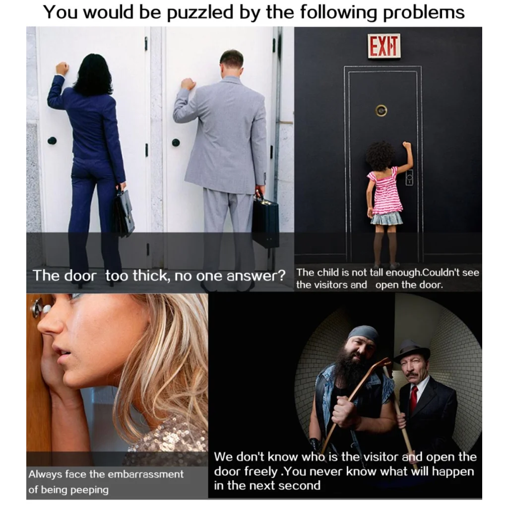 4.3 Security Camera Door Peephole With One-Key Watch