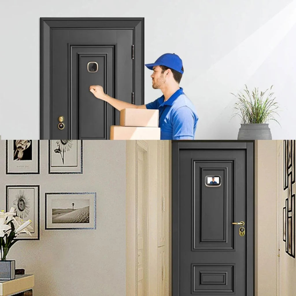 4.3 Security Door Viewer With 1.0Mp Camera Motion Detection