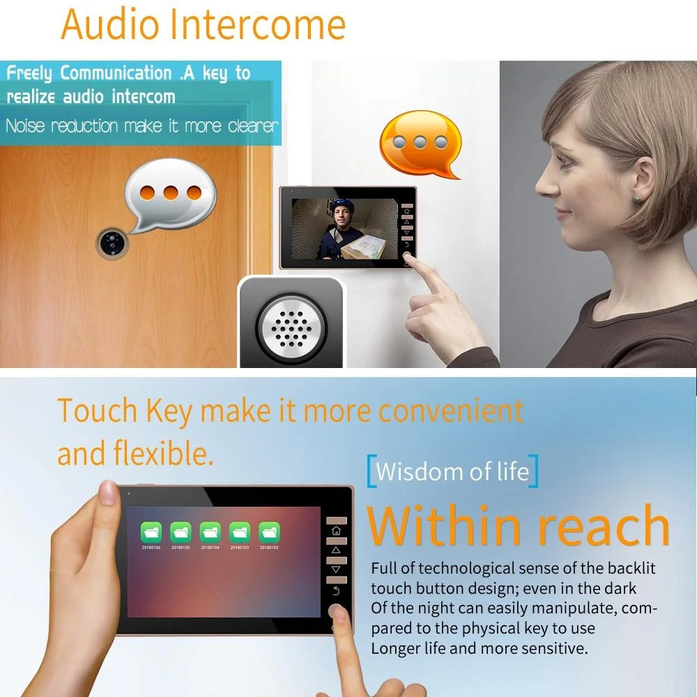 4.5 Screen Security Camera With Night Vision & Motion