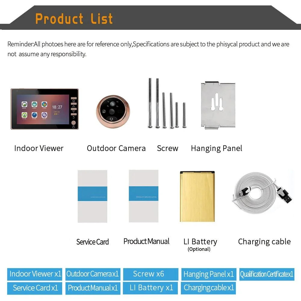 4.5 Screen Security Camera With Night Vision & Motion