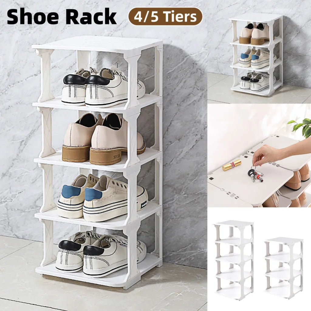 4/5Tier Shoe Rack Organizer Shelf Space Saving Storage
