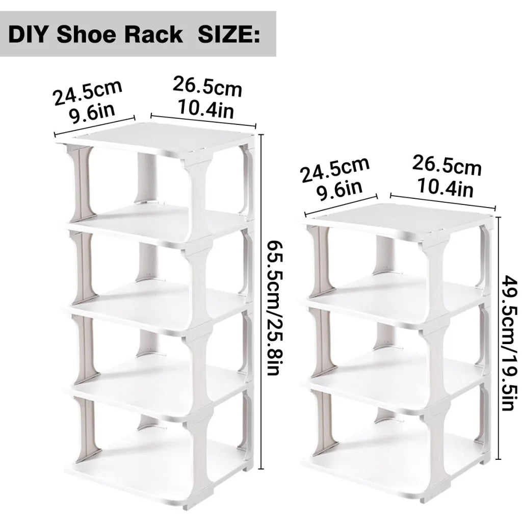 4/5Tier Shoe Rack Organizer Shelf Space Saving Storage