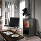 4-blade Heat Powered Fireplace Stove Fan - Aluminum