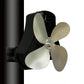 4-blade Heat Powered Fireplace Stove Fan - Aluminum