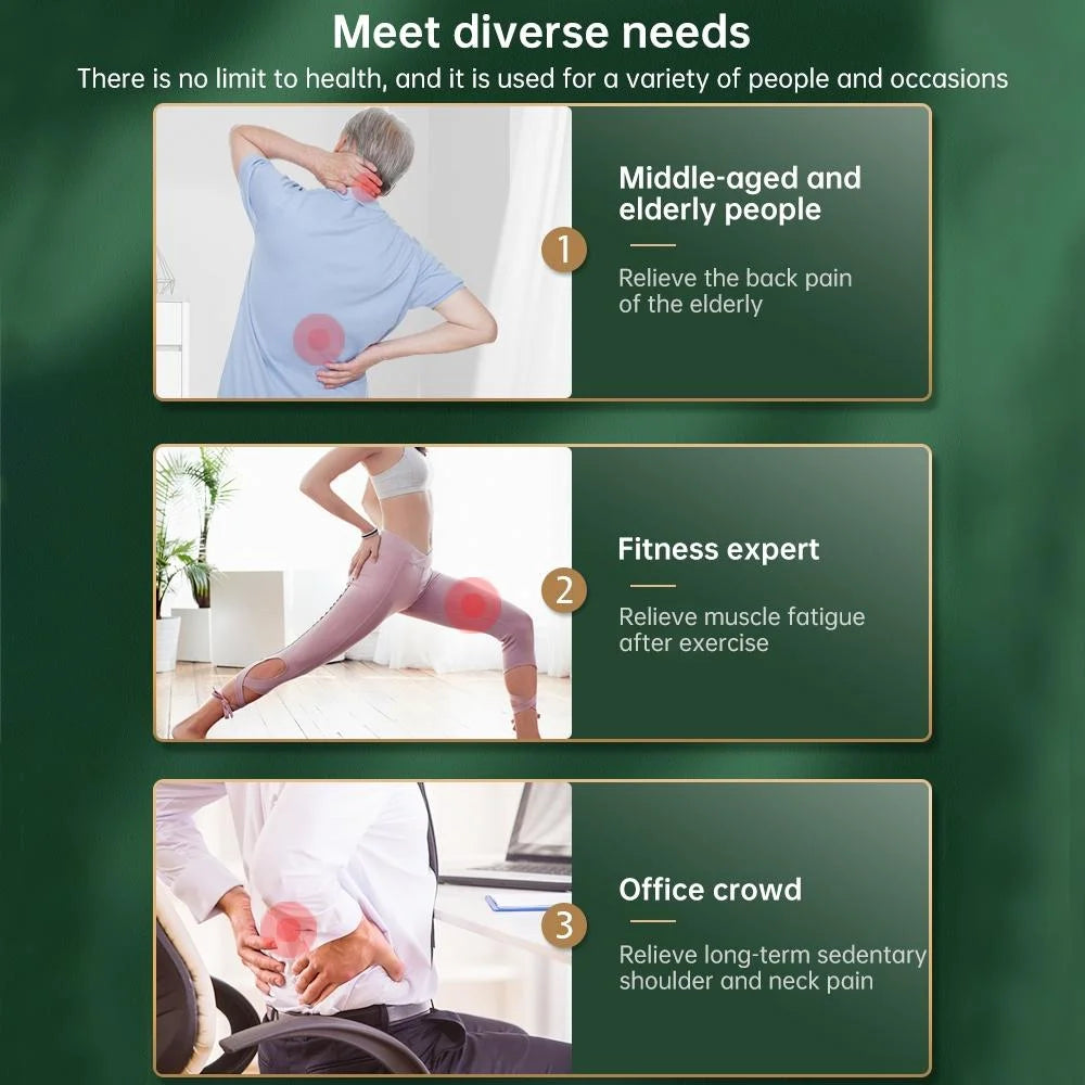 4-Head Portable Muscle Massage Gun For Sports - Red