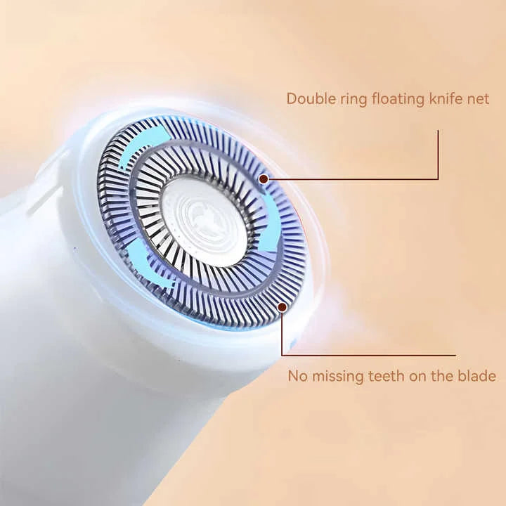 4-in-1 Electric Lady Shaver Kit - Rechargeable and Portable