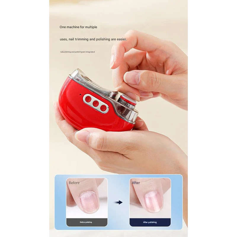 4-in-1 Electric Nail Care Device - Clipper Grinder Polisher