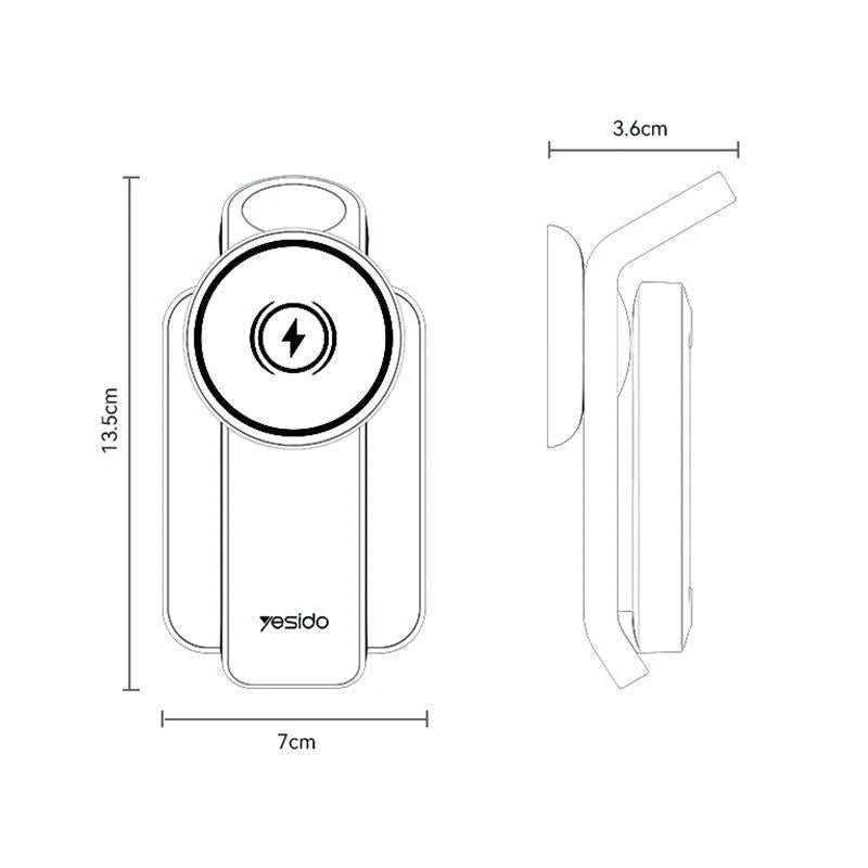 4 In 1 Magnetic Wireless Charging Stand With Night Light