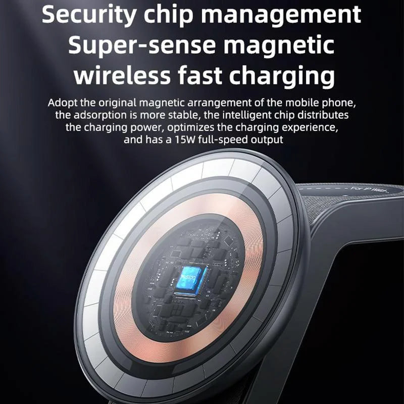 4 In 1 Magnetic Wireless Charging Stand With Night Light