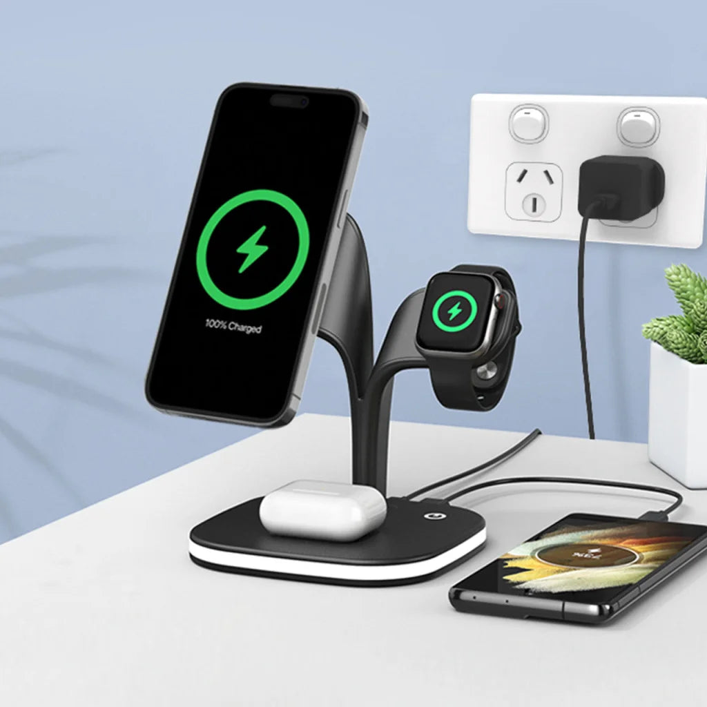 4 in 1 Wireless Charging Station with Night Light