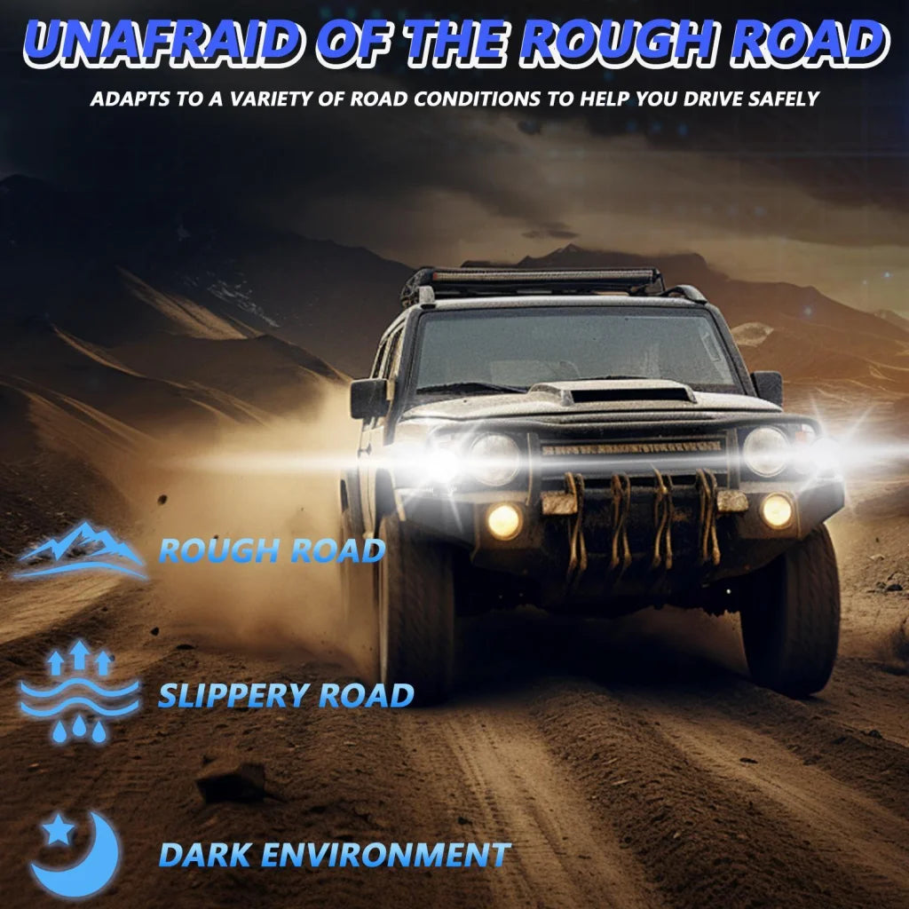 4 Inch Flood - Surface Mixed Luminous Anti - Glare Lens