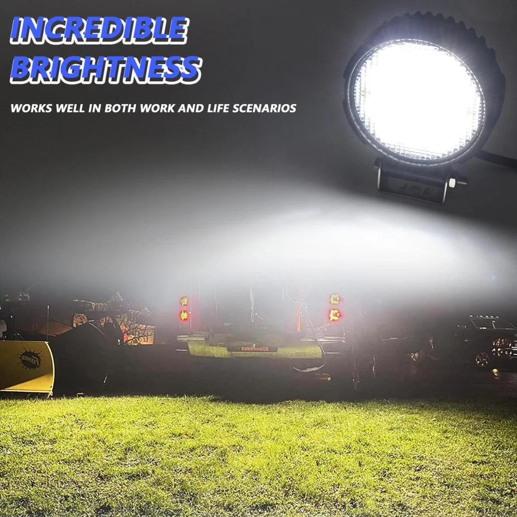 4 Inch Flood - Surface Mixed Luminous Anti - Glare Lens