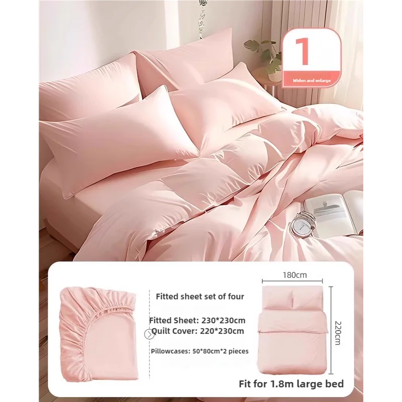4 Packaging Pink Disposable Travel Bedding Set - Waterproof