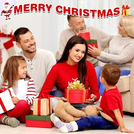 4 Pairs Christmas Socks Crazy Holiday Hand Holding Socks