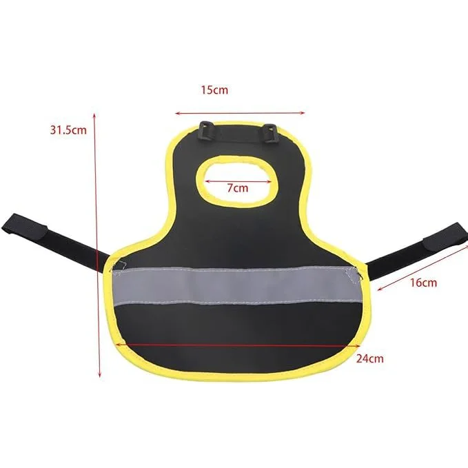 4 Pcs Black High Visibility Chicken & Duck Safety Vest