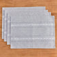 4 Pcs Blue Woven Placemats - Heat Resistant Kitchen Table