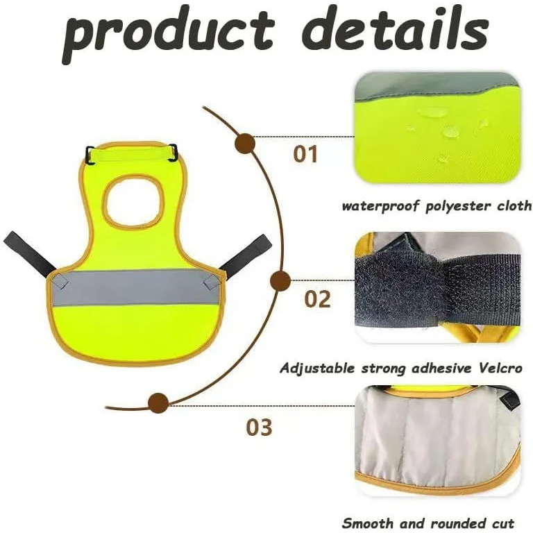 4 Pcs Fluorescent Green High Visibility Chicken & Duck