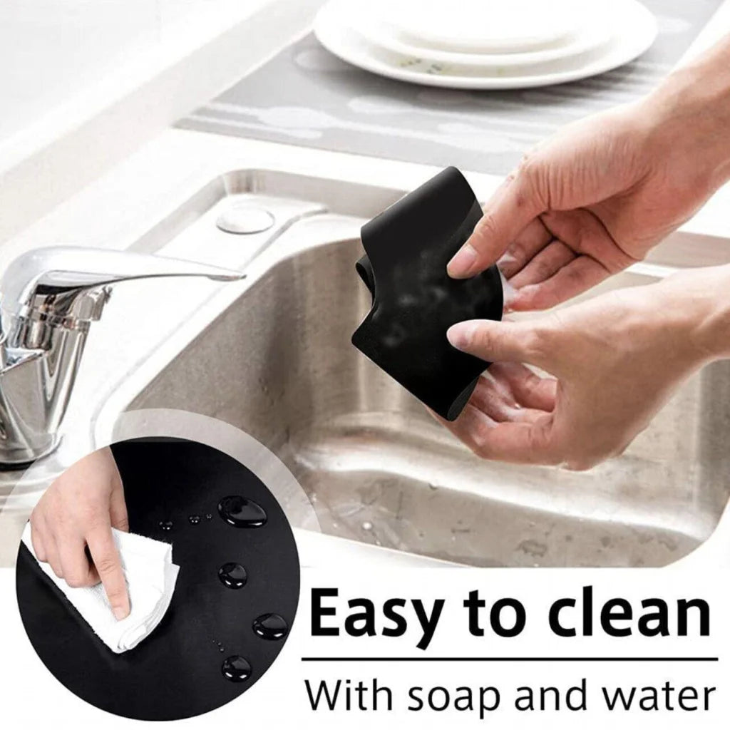 4 Pcs Reusable Stove Clean Mat Reusable Gas Oil Protector