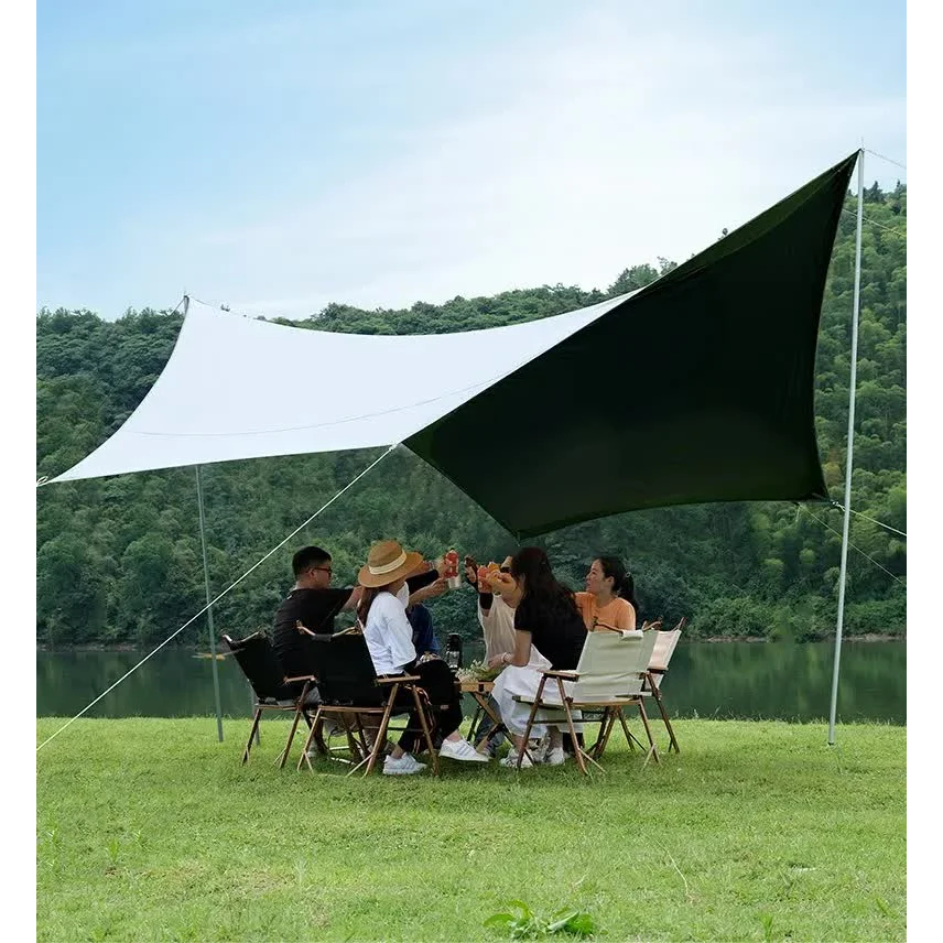 400*300 cm 2-3 Person Octagonal Camping Tent Tarp