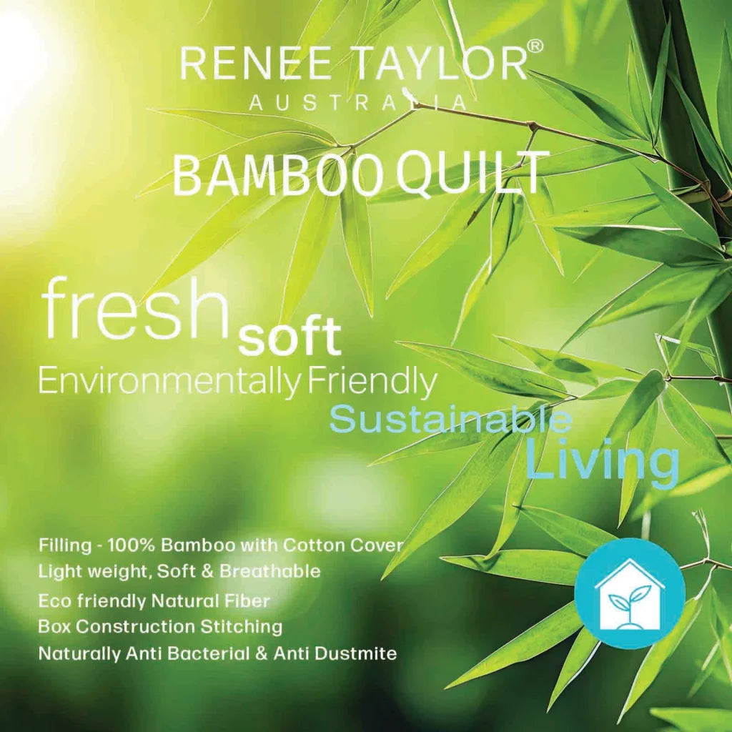 400 GSM All Seasons Natural Bamboo Super King Quilt
