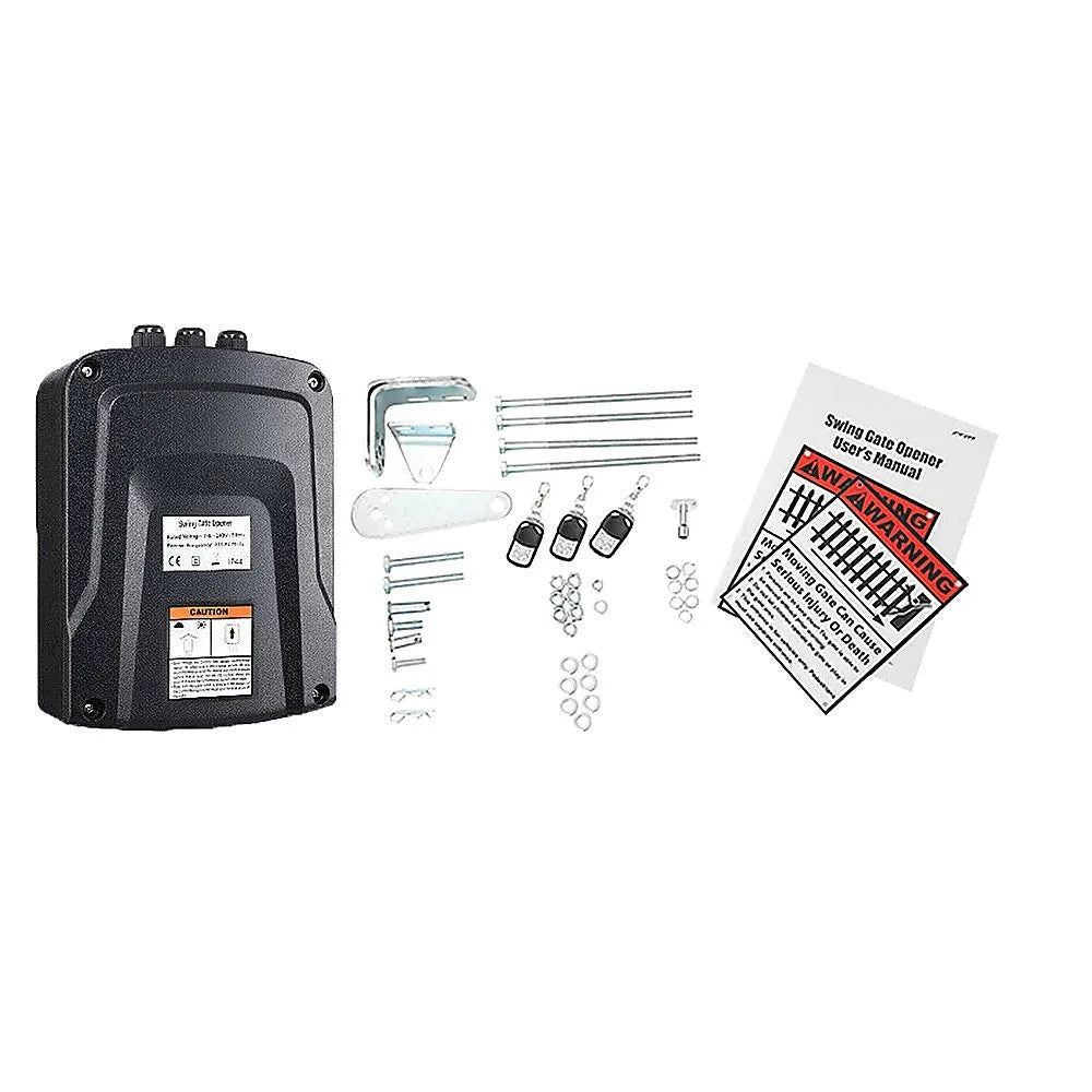 400KG Single Swing Auto Motor Remote Gate Opener - Home &